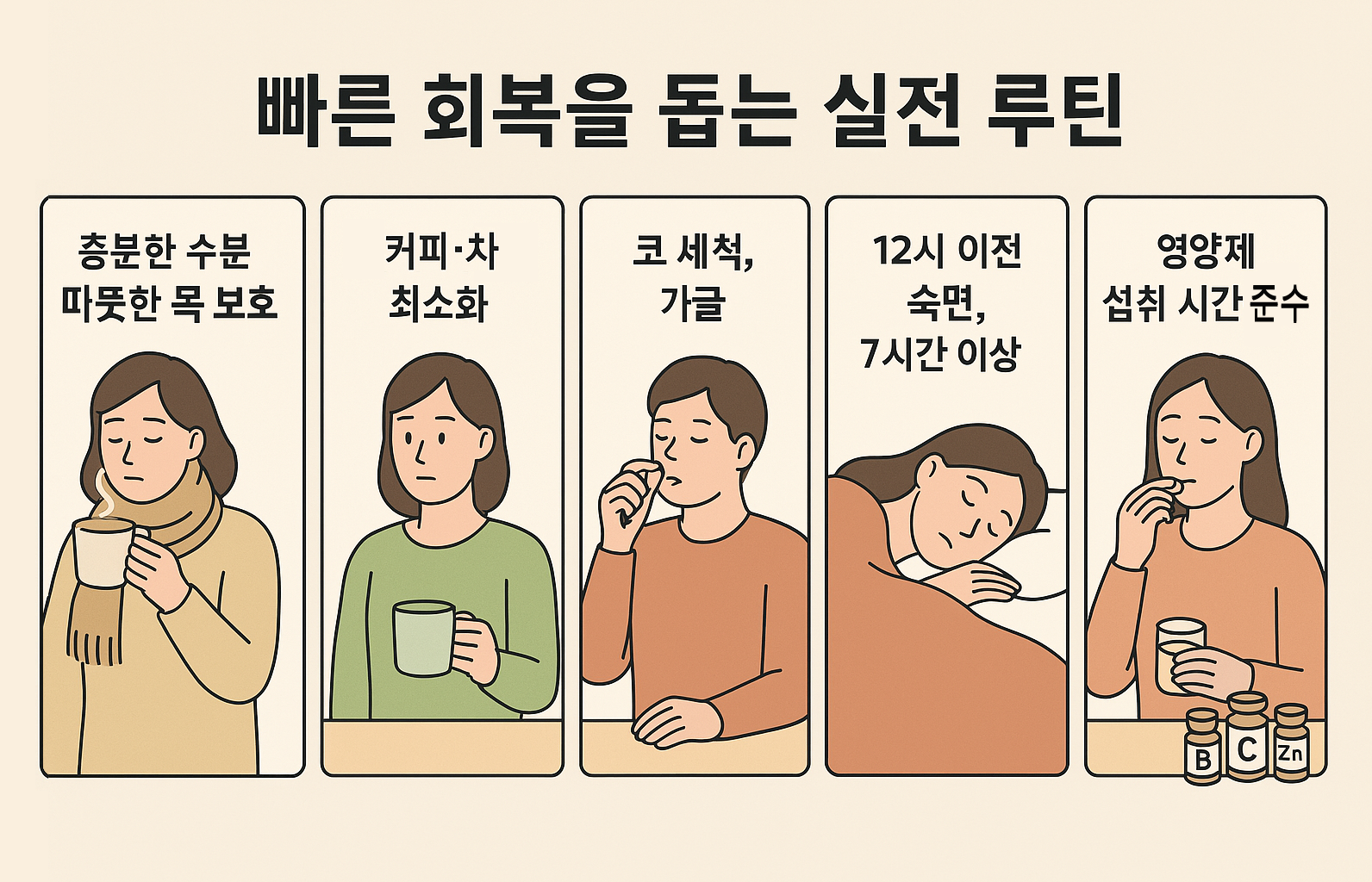 빠른 회복을 돕는 실전 루틴