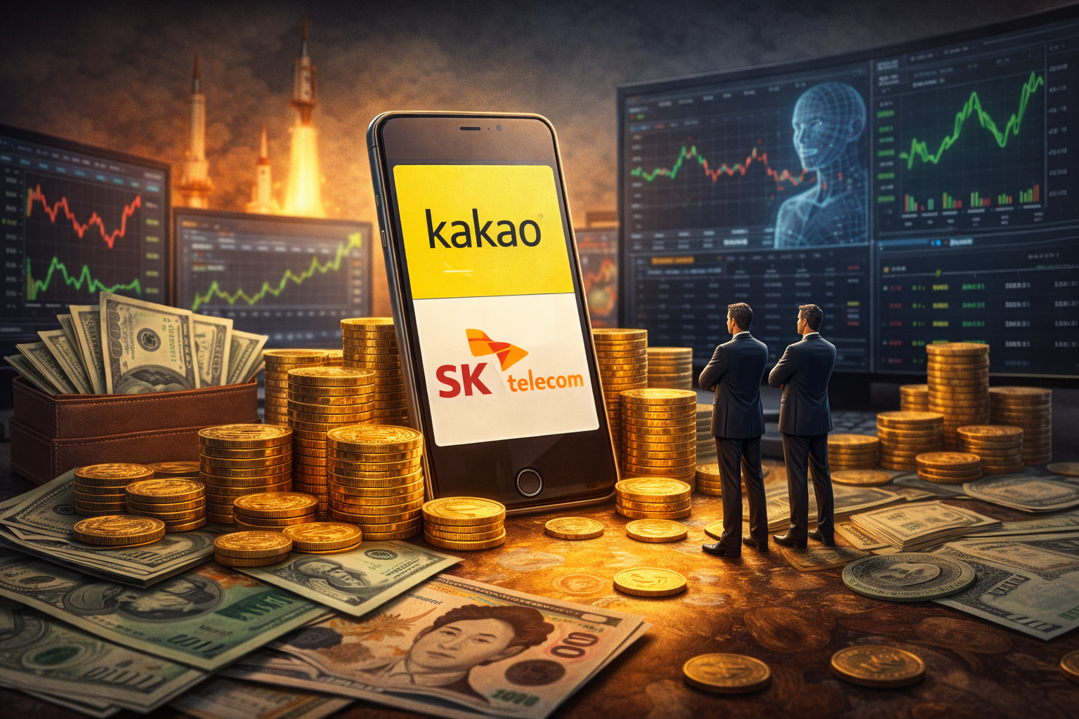 카카오 42억 순매수, SK텔레콤 집중 매수…2026년 부자들이 담은 종목