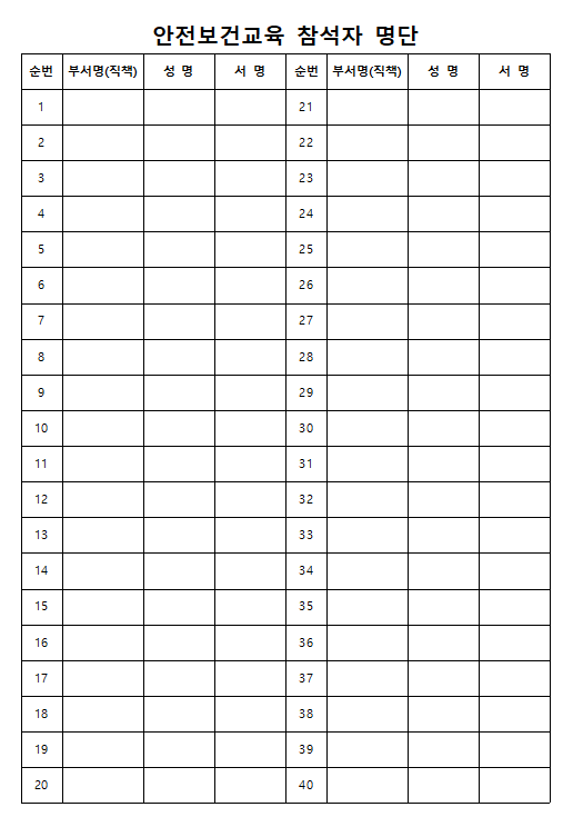 안전보건교육 자체교육 자료