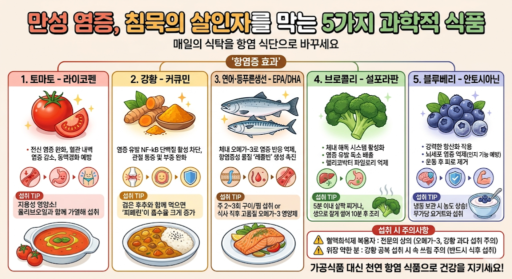 만성ㅇㅁ증을 막는 과학적 식품