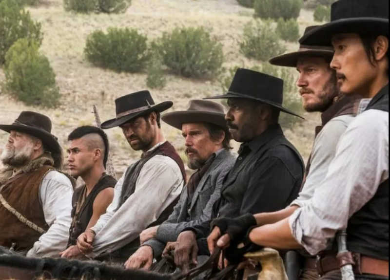 말을 타고 있는 7인의 용병들