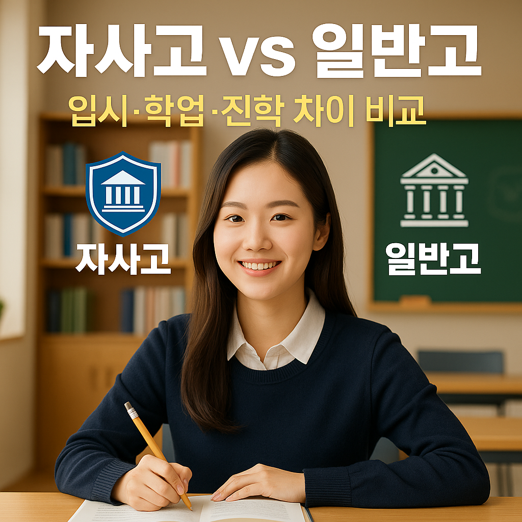 자사고 vs 일반고|입시 결과·학업 분위기·진학 차이 비교