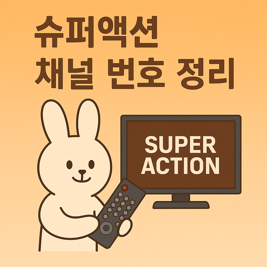 슈퍼액션 채널 번호 정리