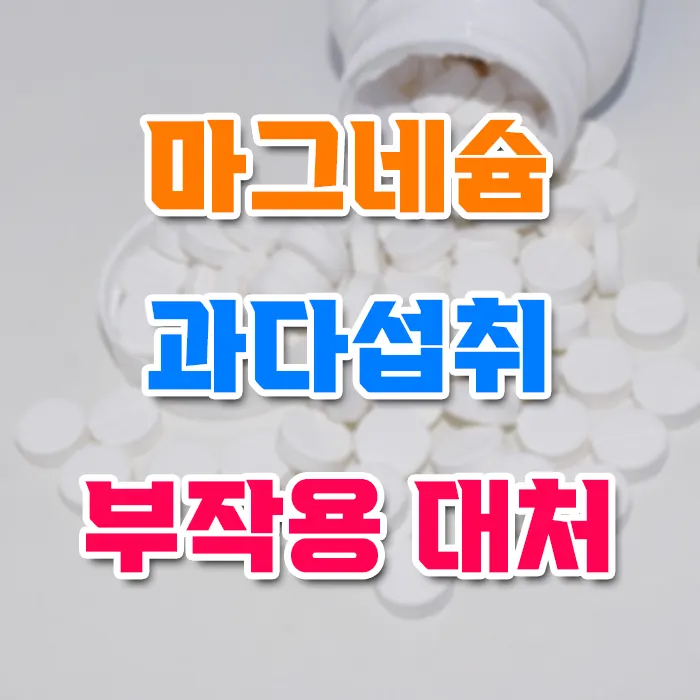 마그네슘 과다섭취 부작용 대처