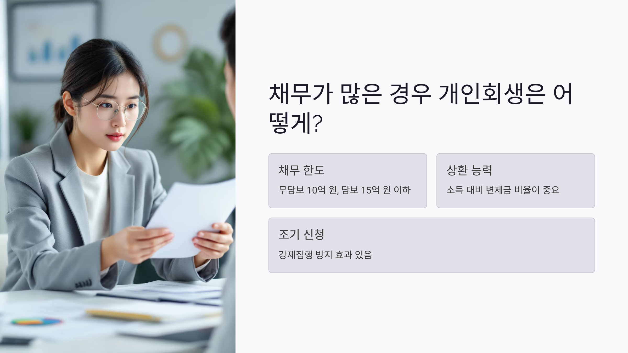 채무가 많은 경우 개인회생은 어떻게?