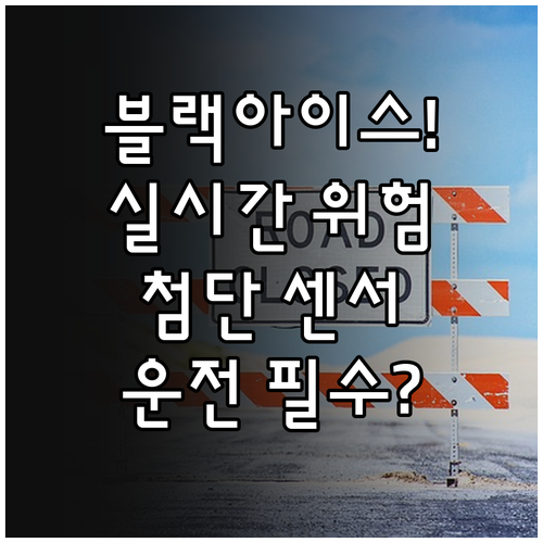 첨단 센서 활용 블랙아이스 위험구간 ..