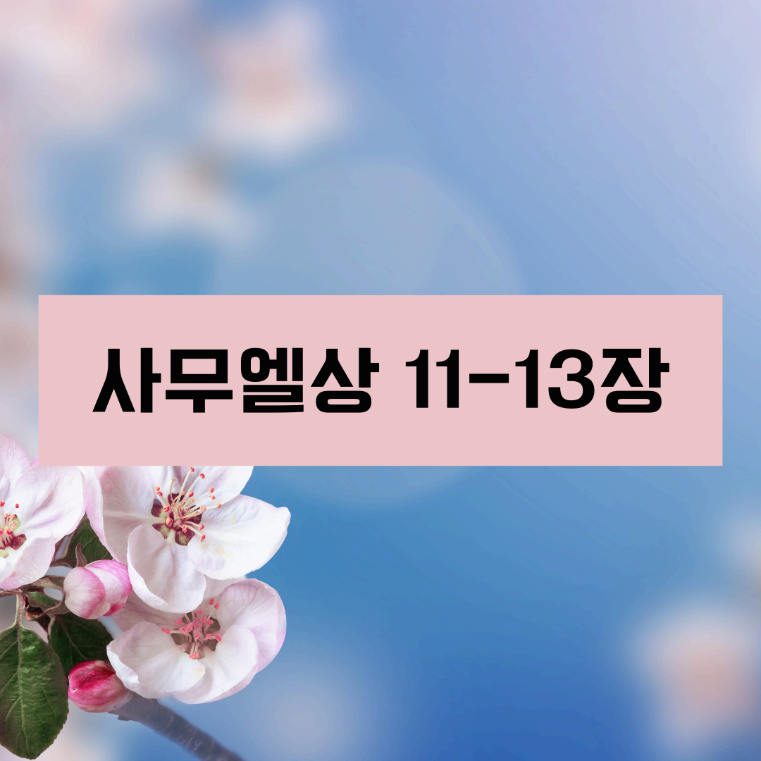 사무엘상11_13장