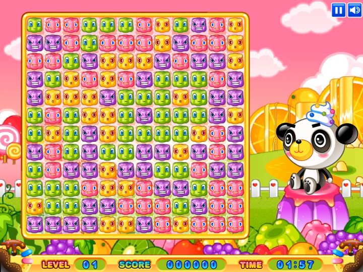 젤리-퍼즐-플래시게임-시작-화면