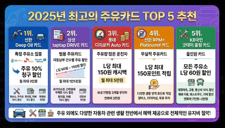 주유비 지원 카드 추천