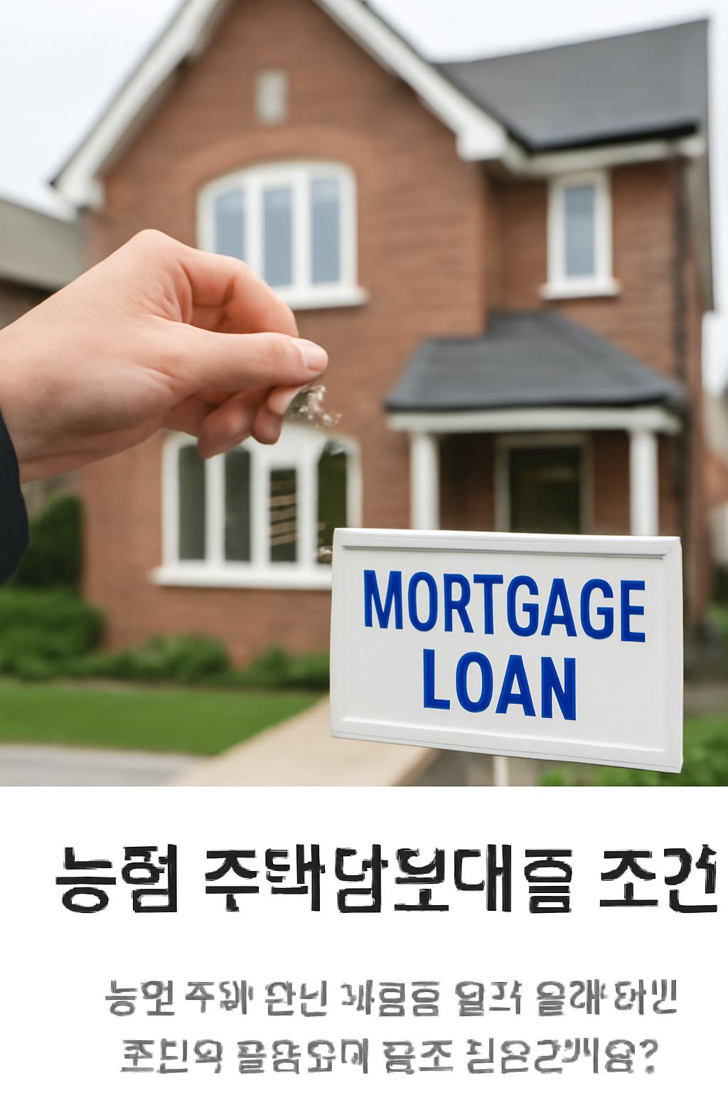 농협 주택담보대출 조건
