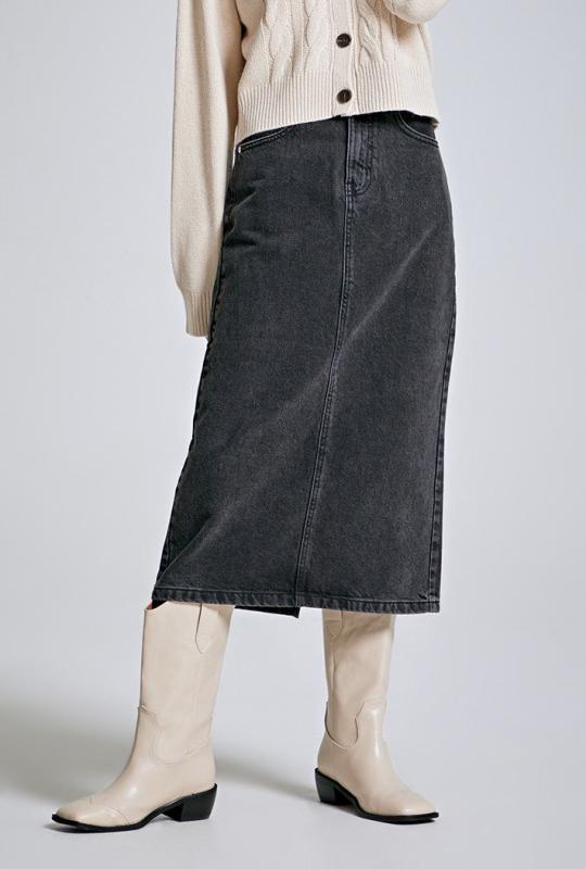 스파오 여성 데님 롱 스커트 SPWJB49G01