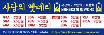자동차 배터리 가격 차종별 브랜드 비교로 정리_13