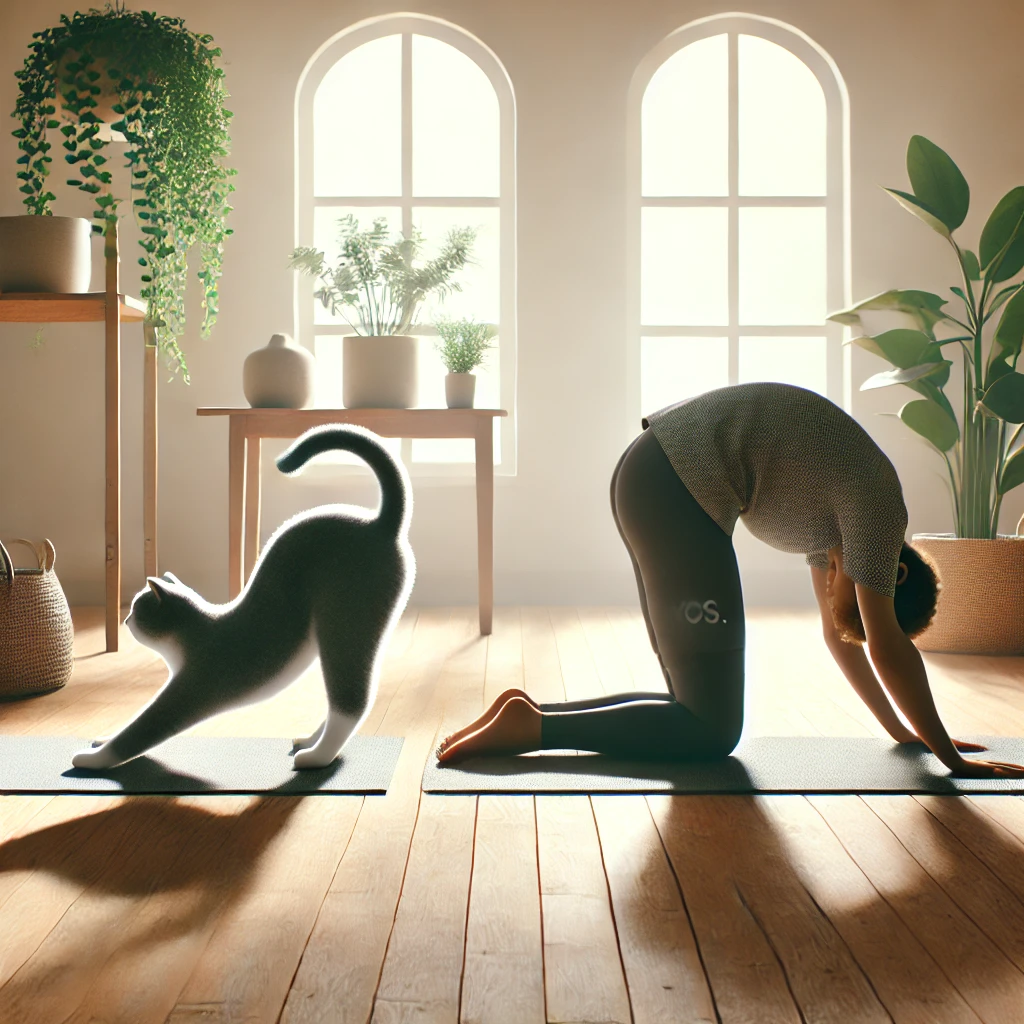 고양이-소 자세 (Cat-Cow Stretch)