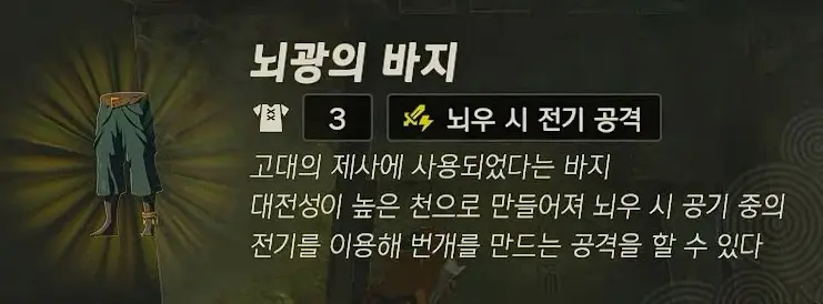 뇌광의 바지