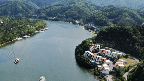 가평 W지우리조트 남이섬 리조트 주변 경치