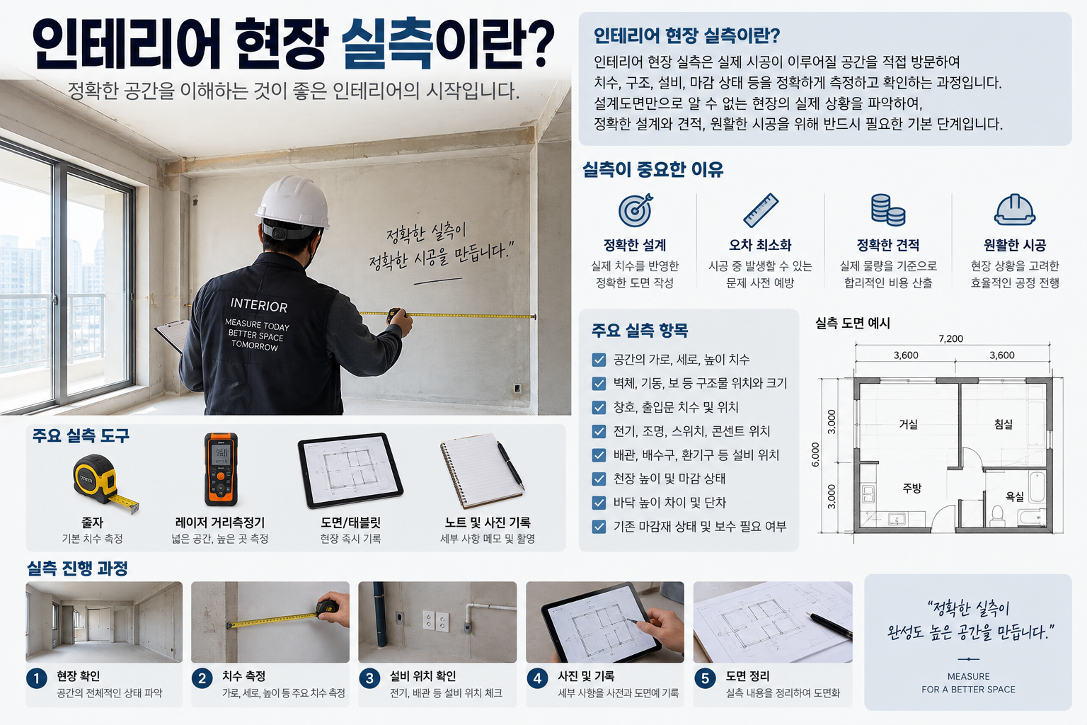 인테리어 현장 실측이란