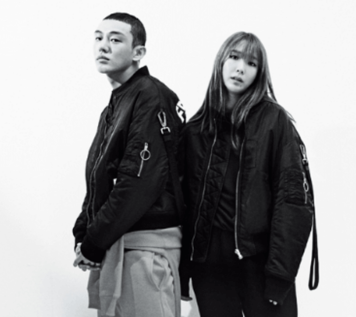 유아인-차혜영-화보-흑백사진