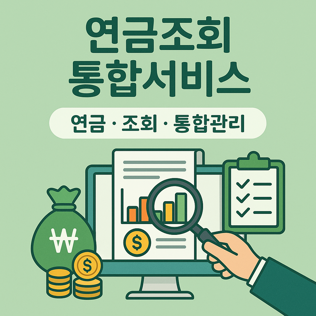 연금조회 통합 서비스 이미지