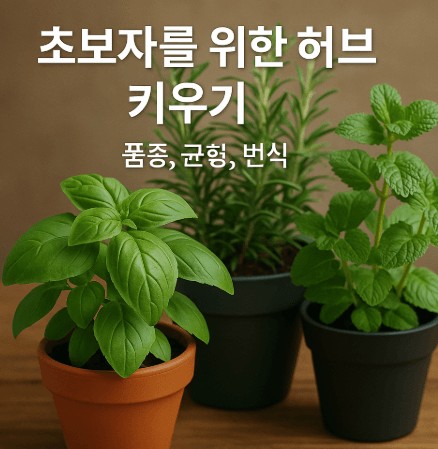 허브 키우기- 품종 선택·재배 균형·번식 사진