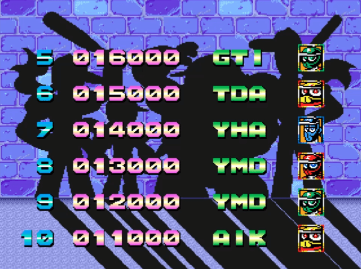 닌자-베이스볼-배트맨-오락실게임-종료-화면