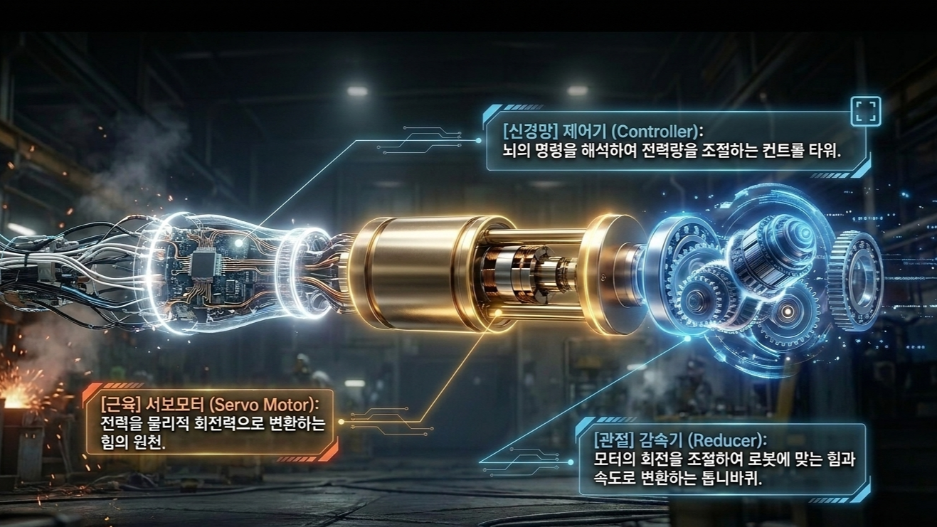 액추에이터(Actuator) 설명 시각화(AI활용 생성 이미지)