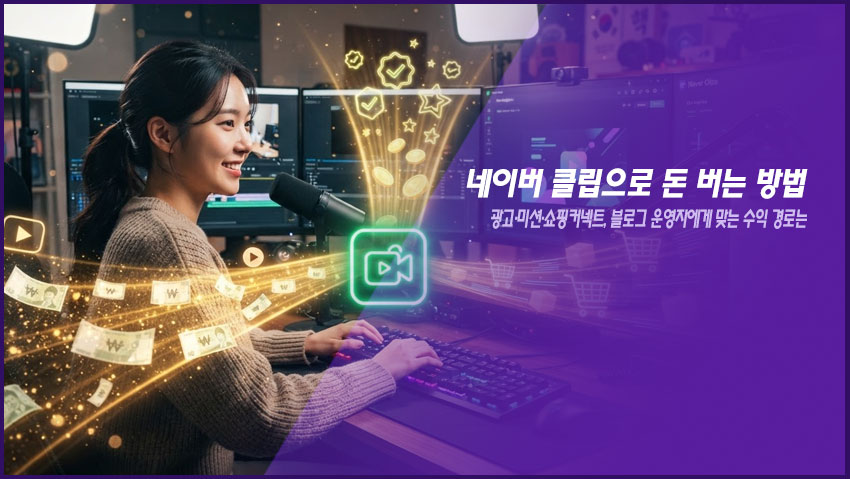 네이버 클립으로 돈 버는 방법｜광고&middot;미션&middot;쇼핑커넥트, 블로그 운영자에게 맞는 수익 경로는