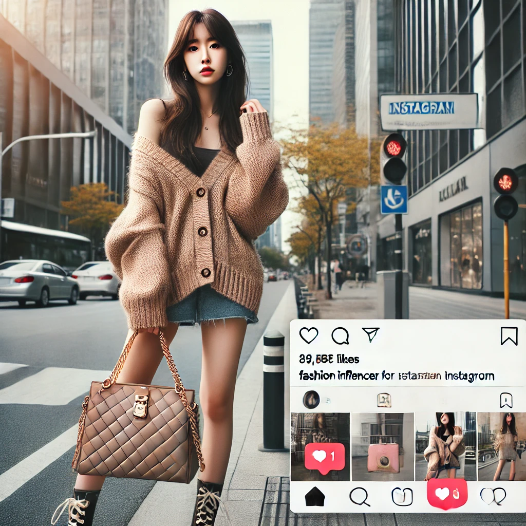인플루언서의 패션 관련 사진