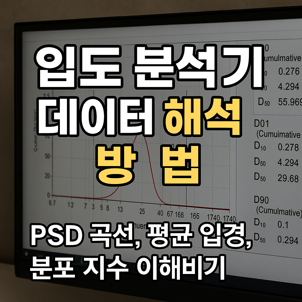입도분석기 데이터 해석