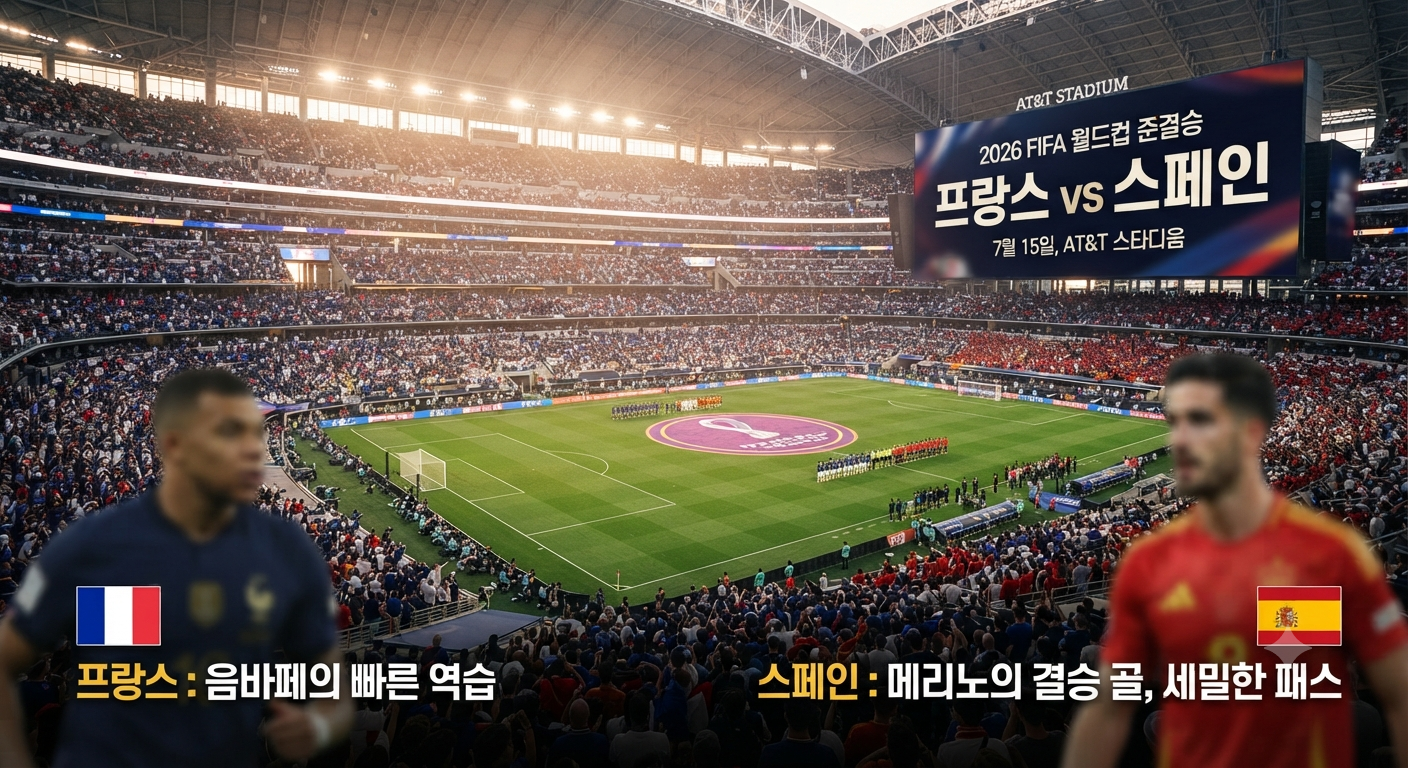 2026 북중미 월드컵 4강 대진표 확정