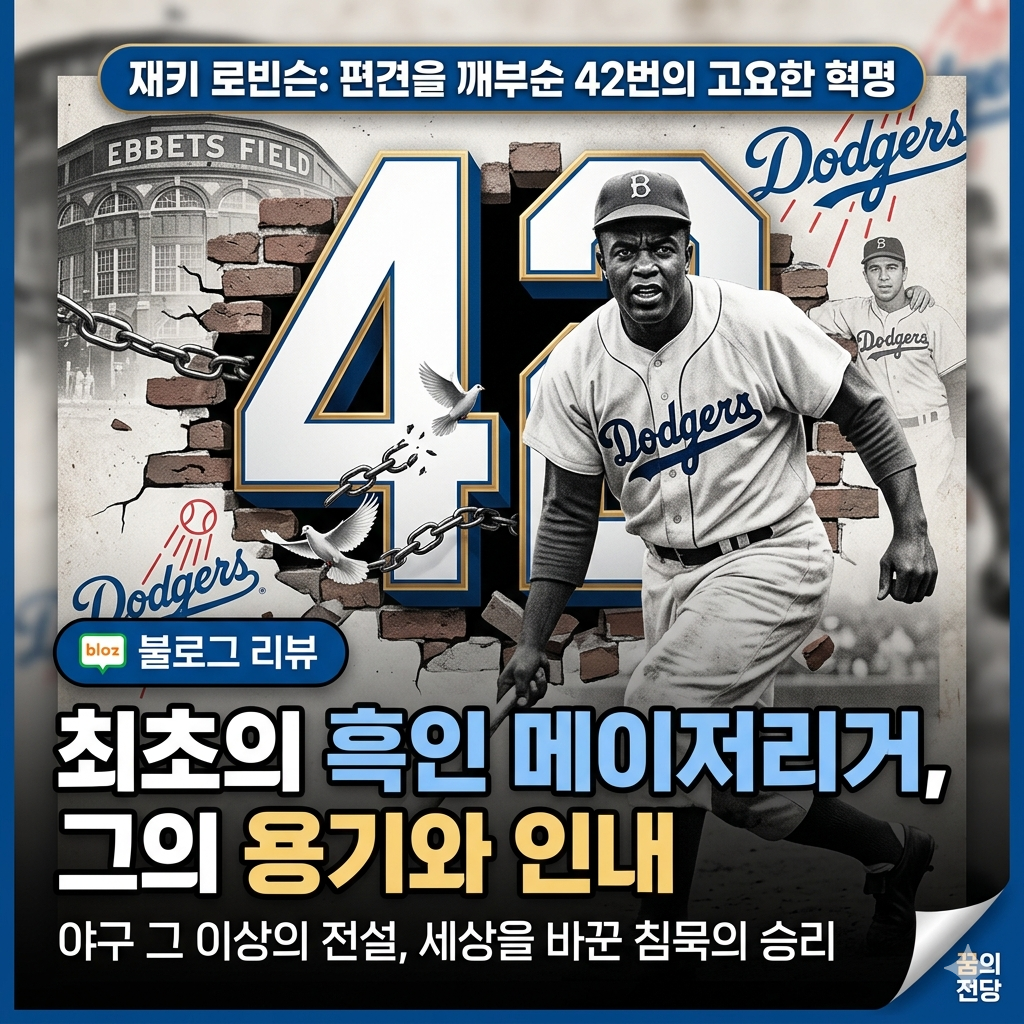 재키 로빈슨: 편견을 홈런으로 날려버린 위대한 42번의 기록