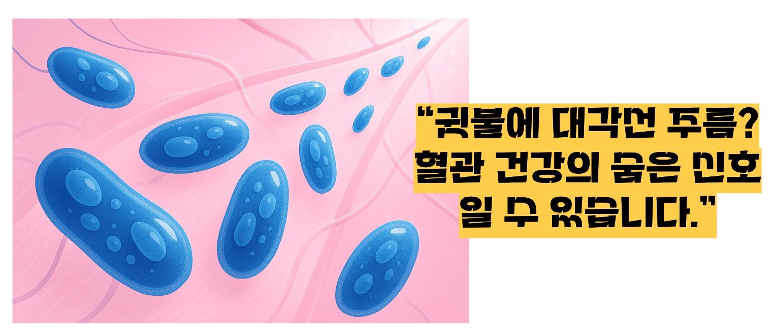 귓불에 주름의 신호