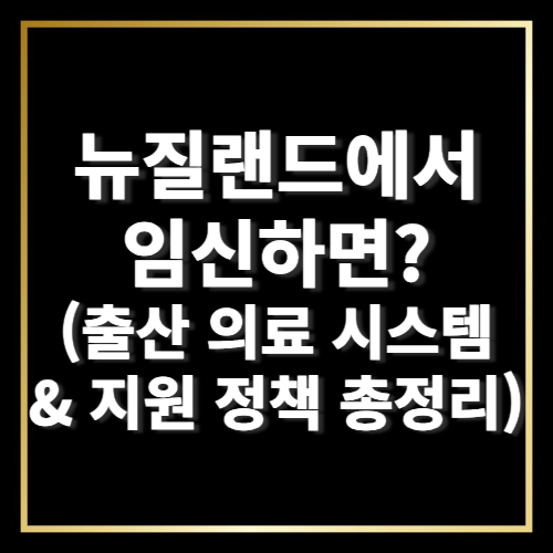 뉴질랜드에서 임신하면 어떤 혜택을 받을 수 있을까? (출산 의료 시스템 &amp; 지원 정책 총정리)