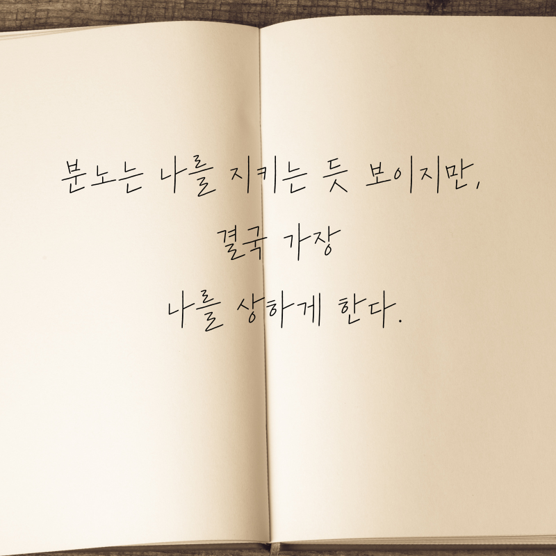 마음을 다스리는 글귀 화를 참는 문구 이미지