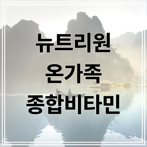 뉴트리원 온가족 종합비타민