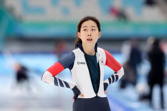 하얼빈 동계아시안게임 여자 100m 김민선 은메달