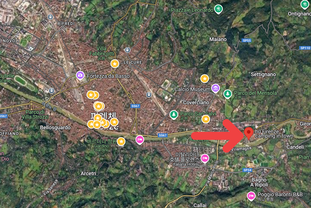 렌터카 여행자를 위한 피렌체 추천 호텔