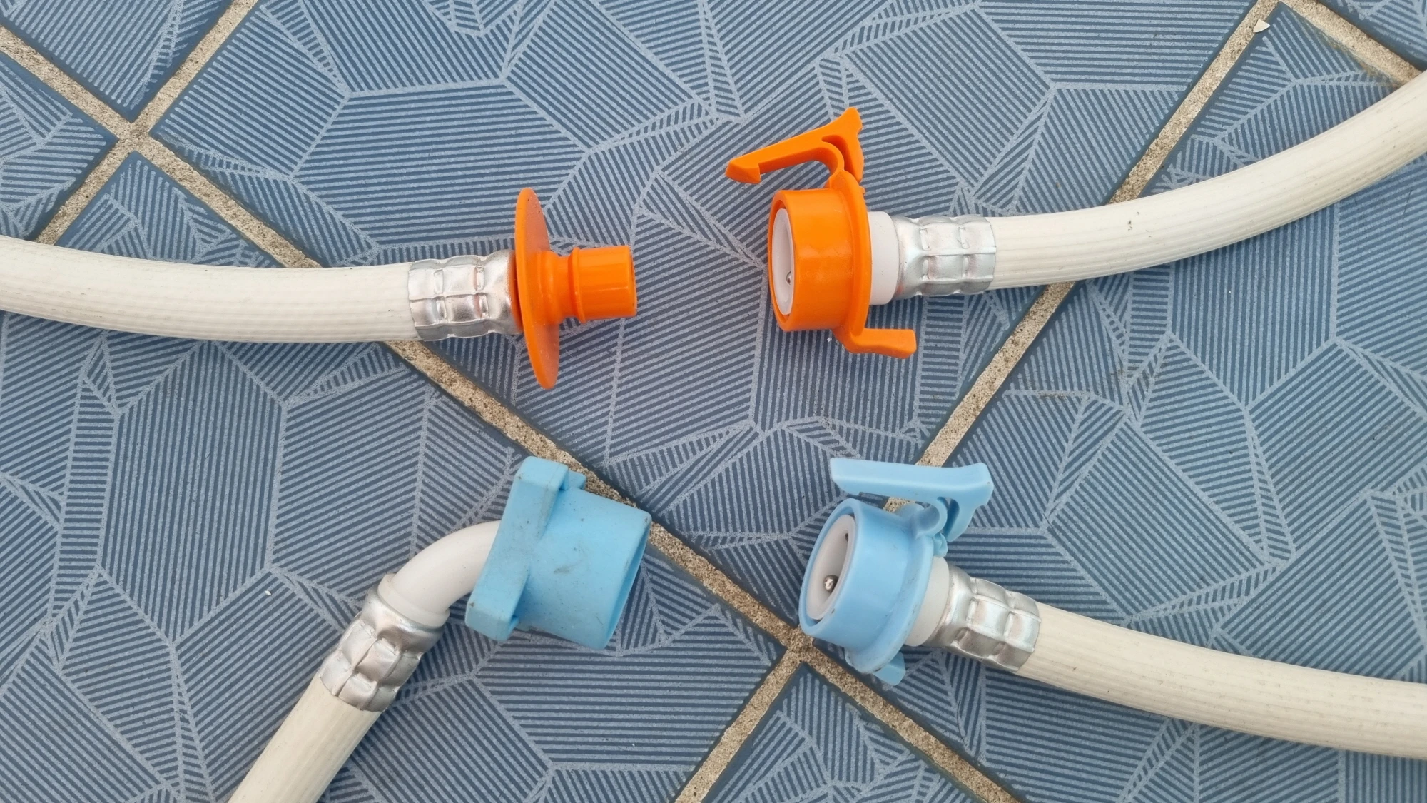 세탁기 호스 연장호스 모습