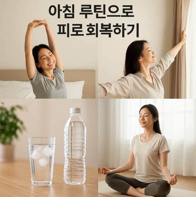 스트레칭 등 아침루틴 관련 이미지