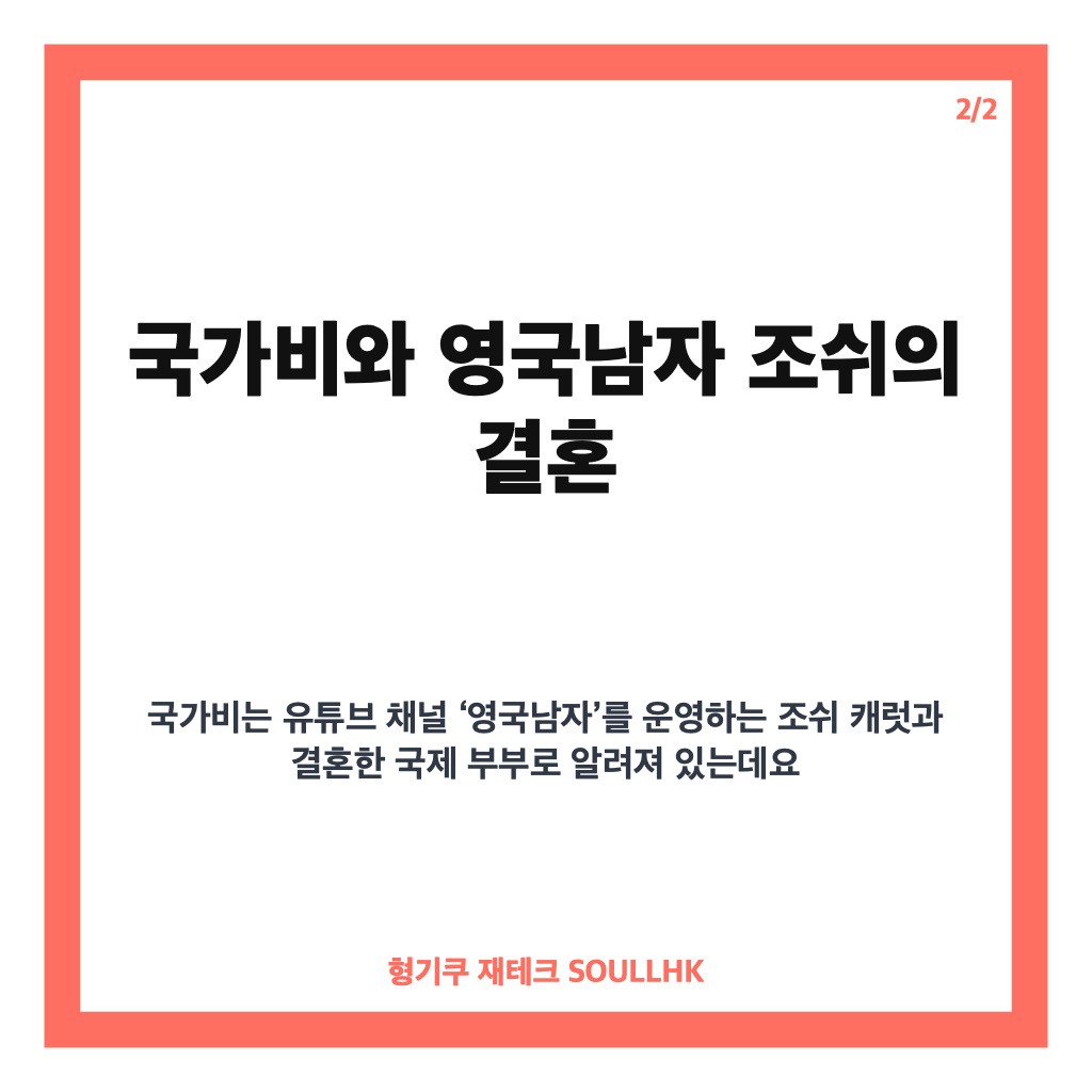 국가비 영국남자 결혼, 활동 중단 후 직접 밝힌 근황과 이유 카드뉴스 3