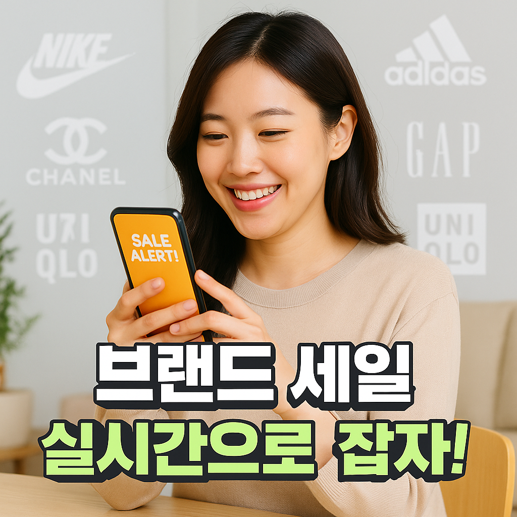 브랜드 세일, 실시간으로 잡자!