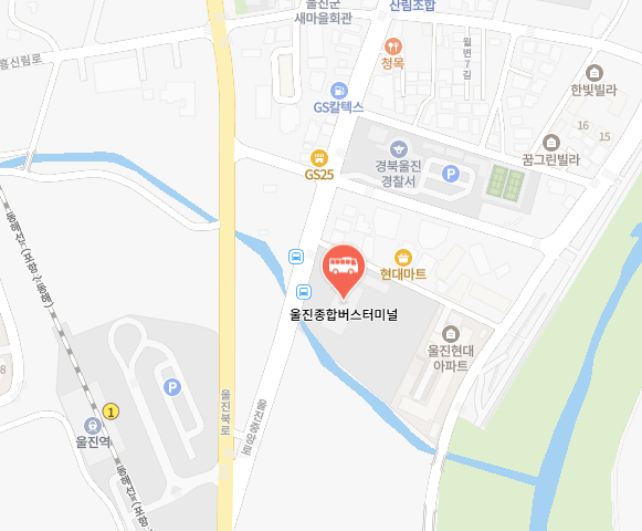 울진종합버스터미널 위치-지도