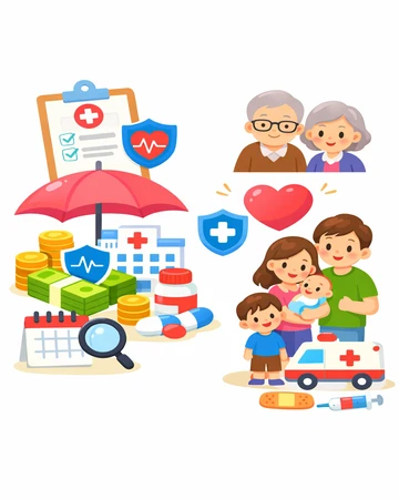 질병보험 보험료 산정 기준과 연령 보장 범위 설명16