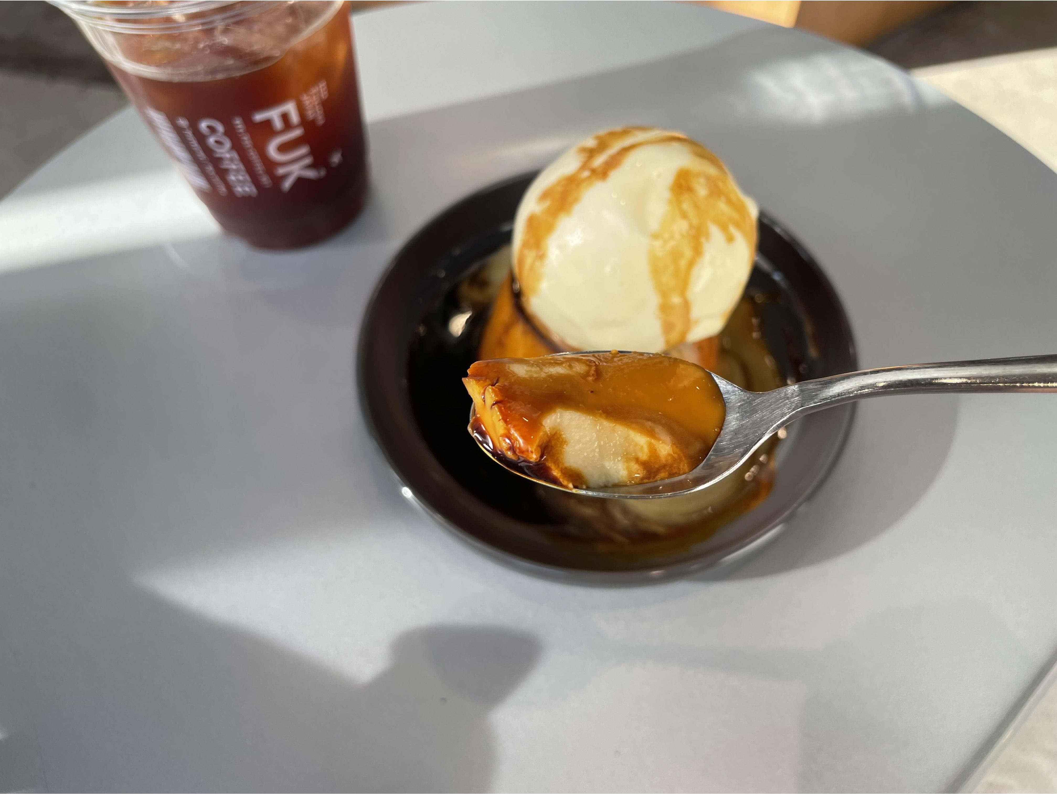 FUK COFFEE 푸딩+바닐라아이스