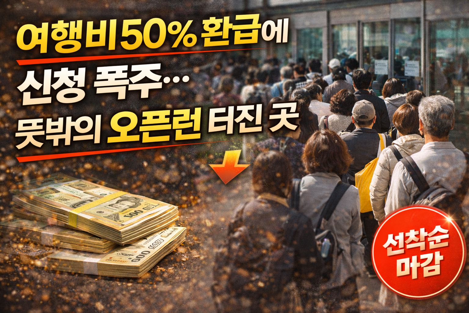 여행비 50% 환급에 신청 폭주&hellip;뜻밖의 오픈런 터진 곳