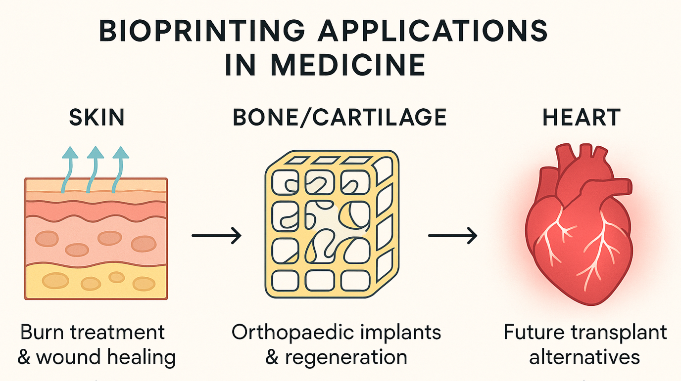 피부, 뼈, 심장까지: 바이오프린팅 기술이 바꿀 미래 의료의 풍경