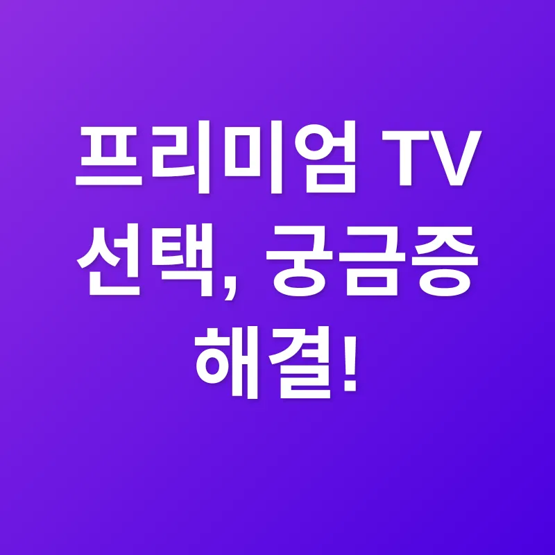 프리미엄 TV 선택_4