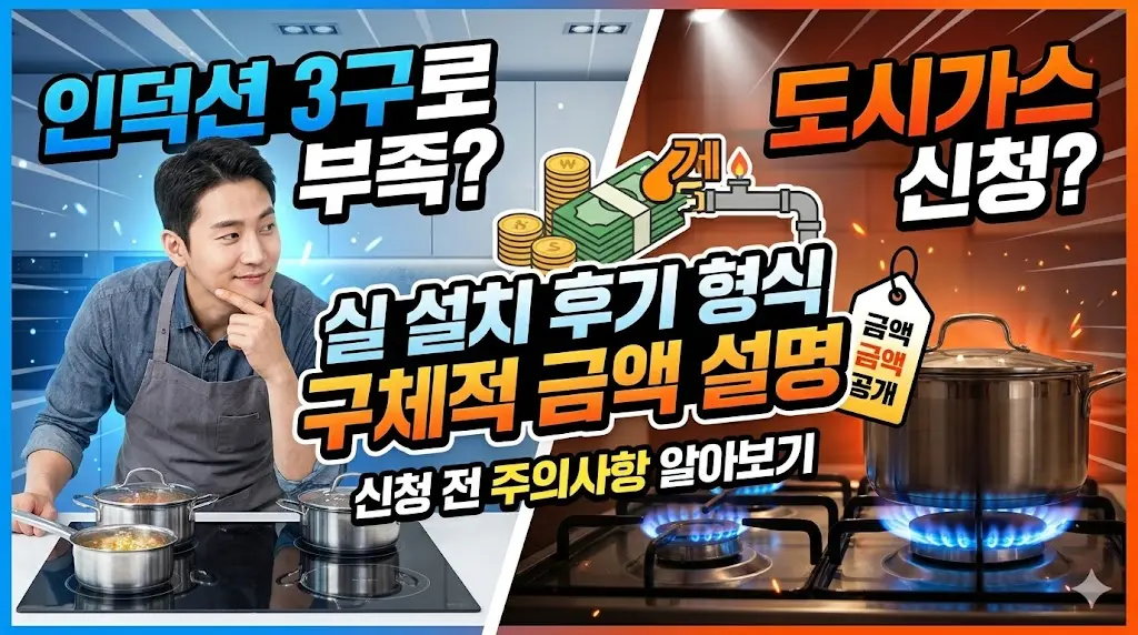 도시가스 재설치/신청 전 필수 주의사항 및 현실적인 설치 비용 총정리 (내돈내산)