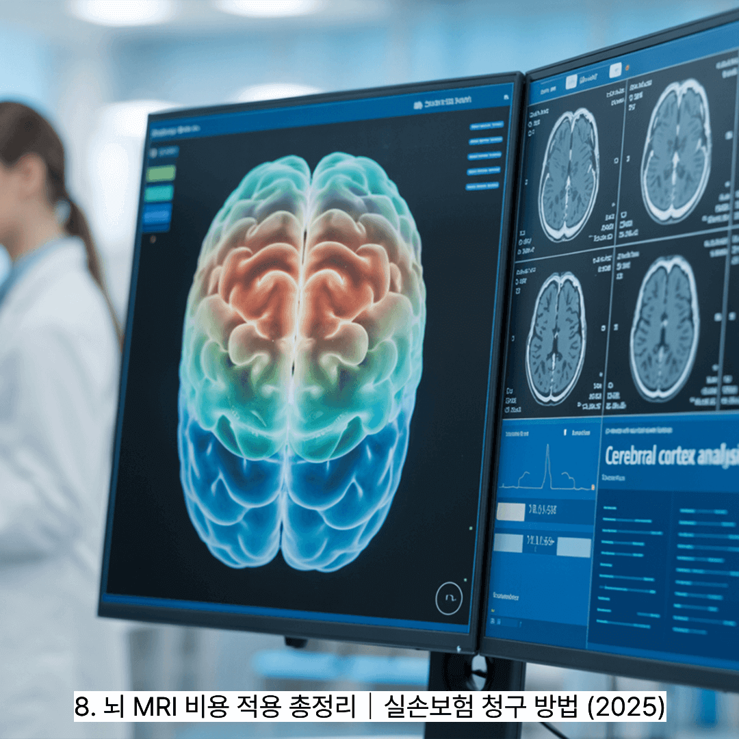 8. 뇌 MRI 비용 적용 총정리|실손보험 청구 방법 (2025)