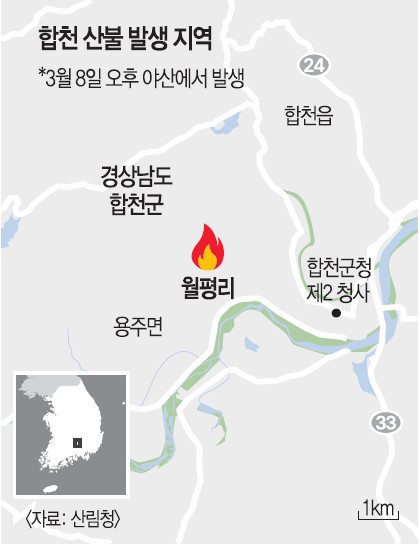 경남 합천 산불