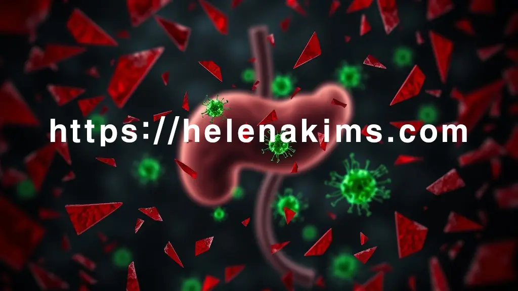 어둡고 신비로운 배경 중앙에 인간 췌장 형태가 흐릿하게 보이고, 그 주변으로 날카롭고 불규칙한 붉은색 파편들이 췌장을 공격하듯 감싸는 이미지.
파편들 사이로 녹색의 건강한 세포들이 위협 받는 듯한 대비를 통해, 만성 염증이 췌장 조직을 서서히 파괴하는 심각성을 섬세하게 표현한 이미지.